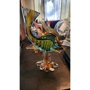 Murano glass Fish  Large 13" tall fantastic piece